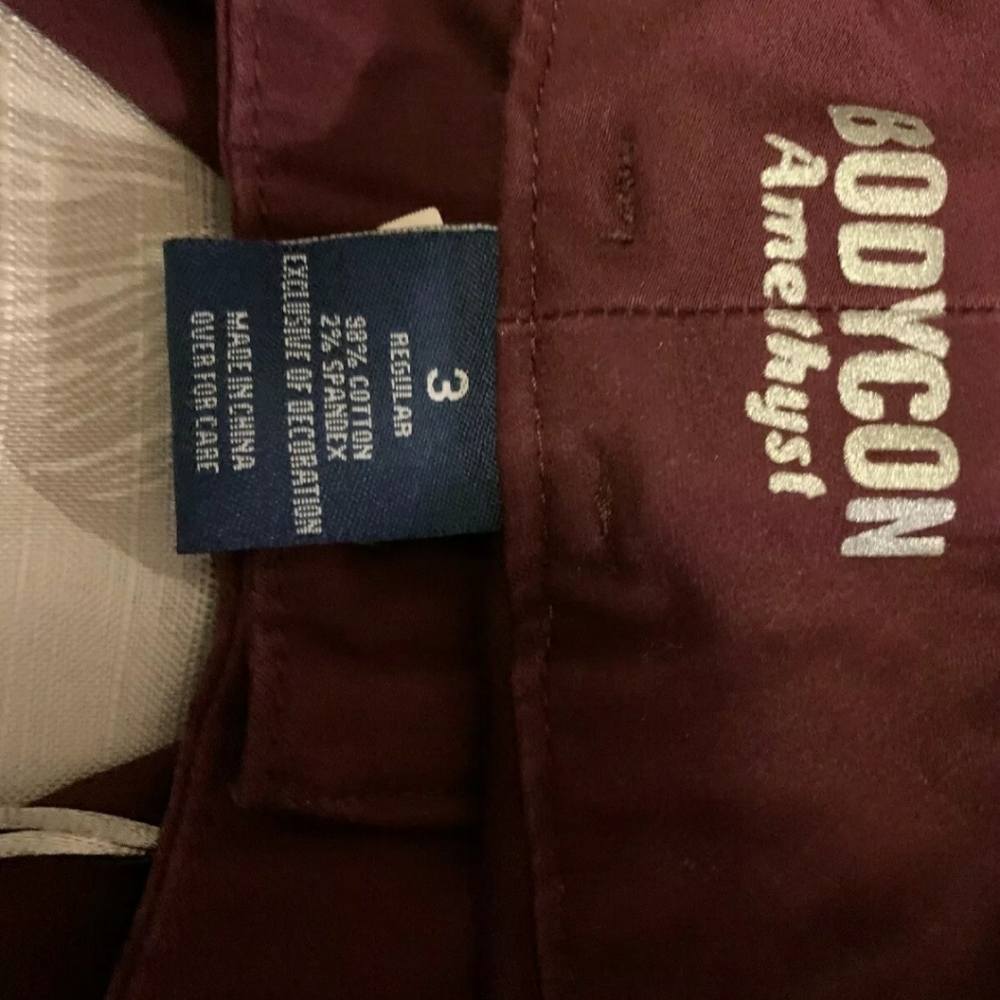 Amethyst size 3 burgundy  jeans